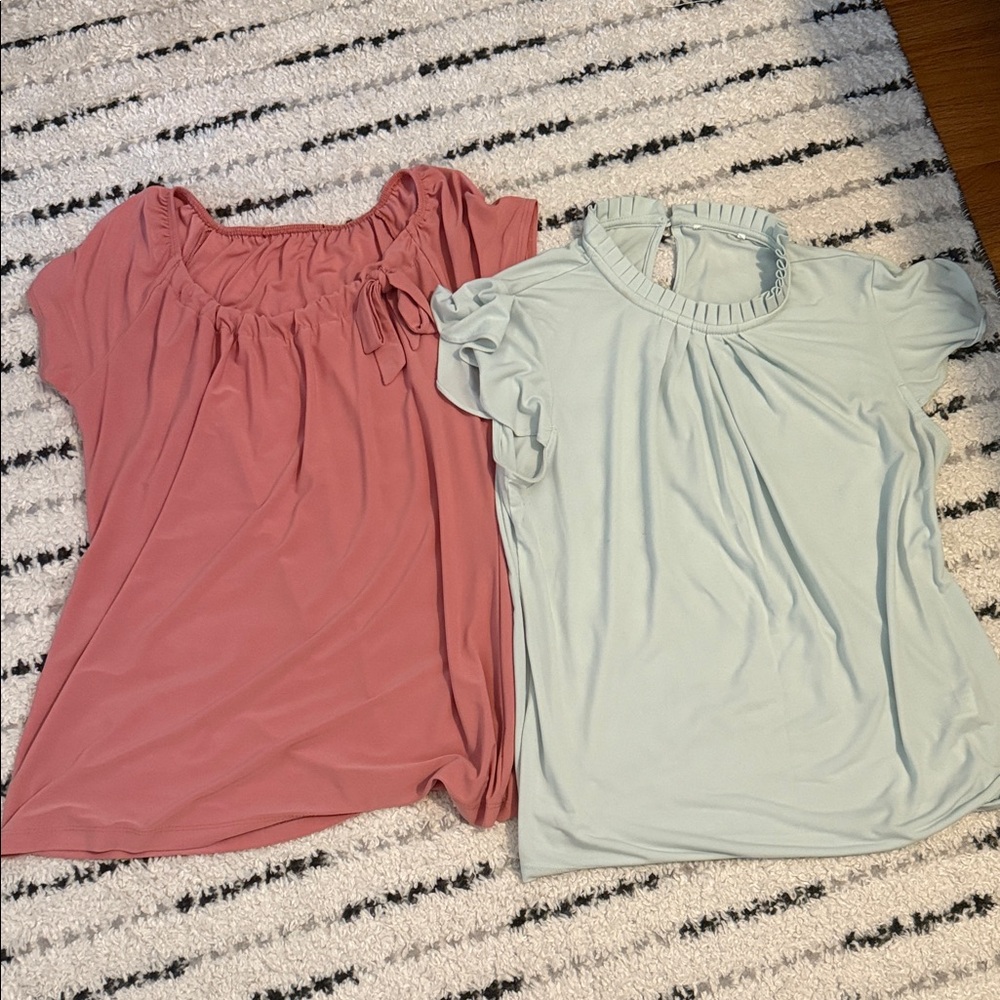 Modella Women's Blouses in Rose and Mint